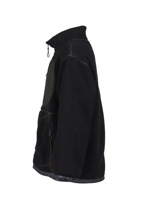 FLEECE LINER NYLON ZIP UP JACKET / WEATHER MJ CONNECTION / BLK 