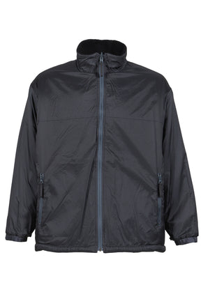 FLEECE LINER NYLON ZIP UP JACKET / WEATHER MJ CONNECTION / BLK 