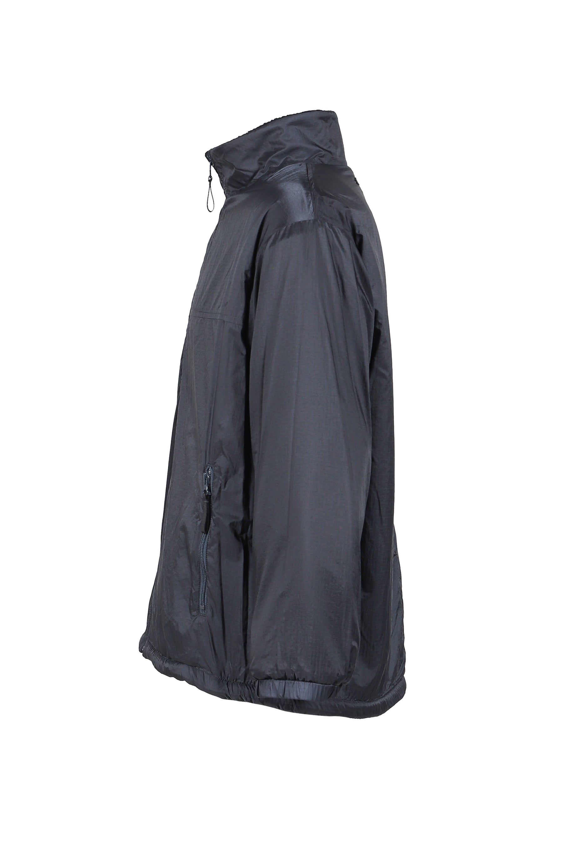 FLEECE LINER NYLON ZIP UP JACKET / WEATHER MJ CONNECTION / BLK 