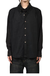 DOUBLE BORROWED SHIRT / BRW BLK