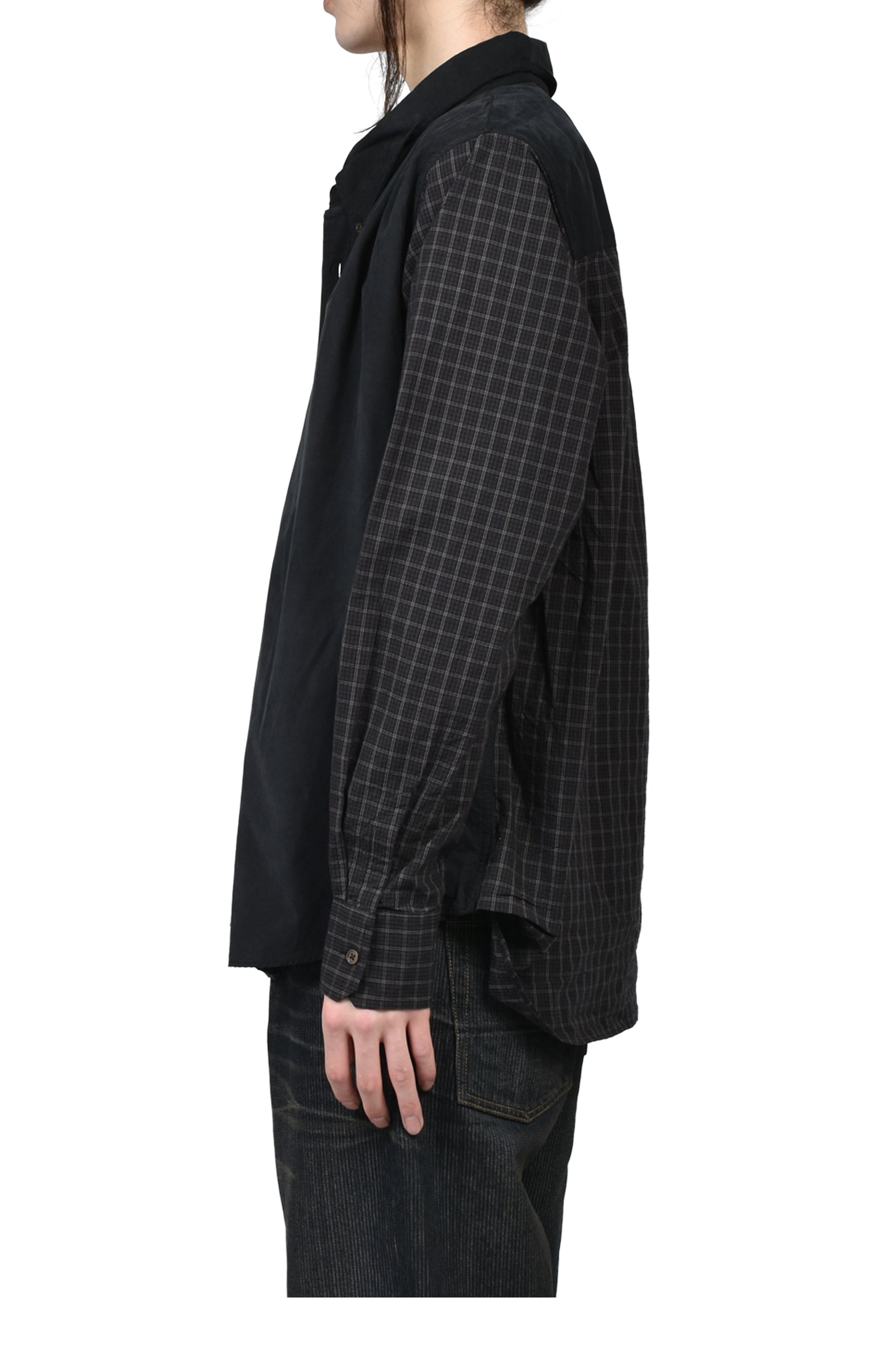 DOUBLE BORROWED SHIRT / BRW BLK