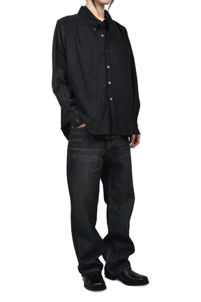DOUBLE BORROWED SHIRT / BRW BLK