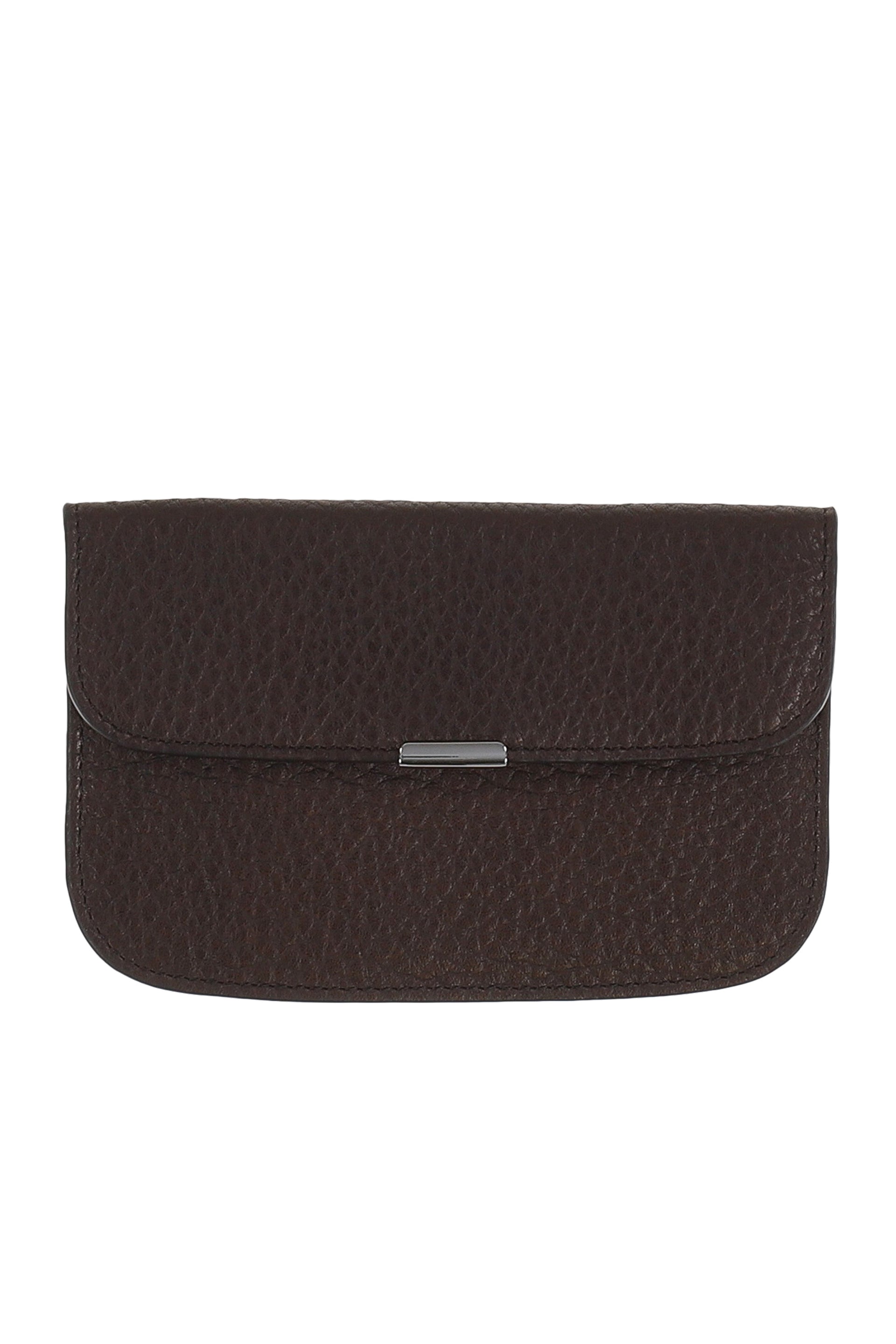 SOFT TAB CARD HOLDER COIN PURSE / D.CHOCOLATE