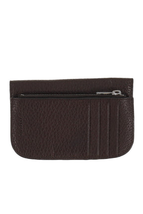 SOFT TAB CARD HOLDER COIN PURSE / D.CHOCOLATE