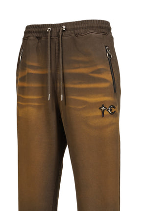 TC TWO TONE WASHED JOGGER PANTS / OLV