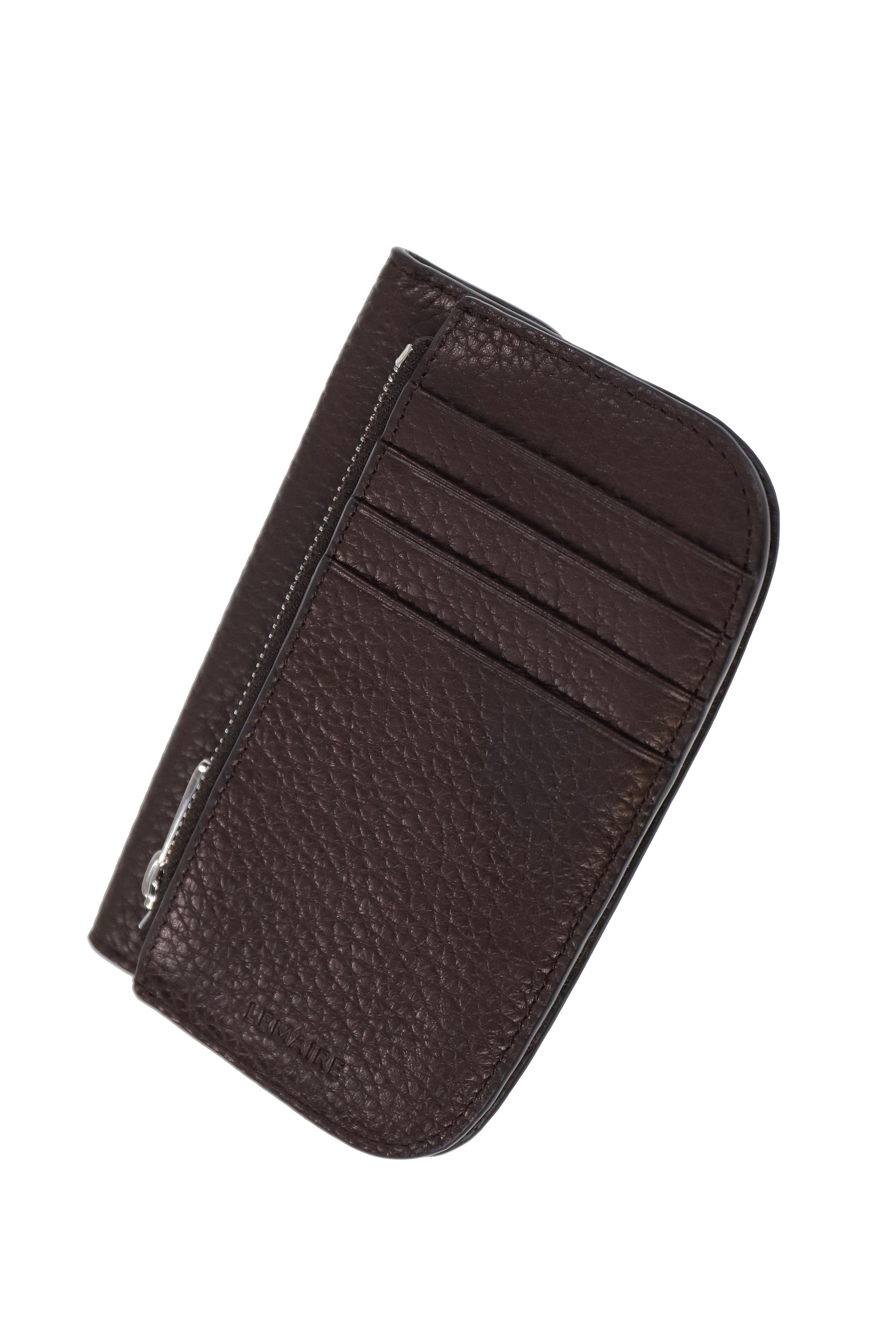 SOFT TAB CARD HOLDER COIN PURSE / D.CHOCOLATE