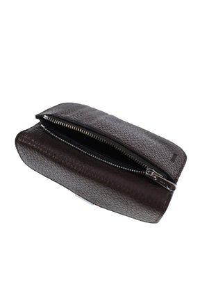 SOFT TAB CARD HOLDER COIN PURSE / D.CHOCOLATE