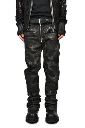 RUSTY WAXED FLARE CUT / RUSTY BLK