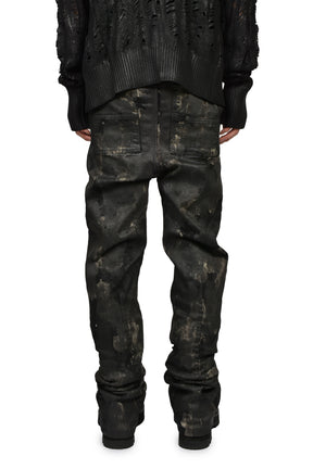 RUSTY WAXED FLARE CUT / RUSTY BLK