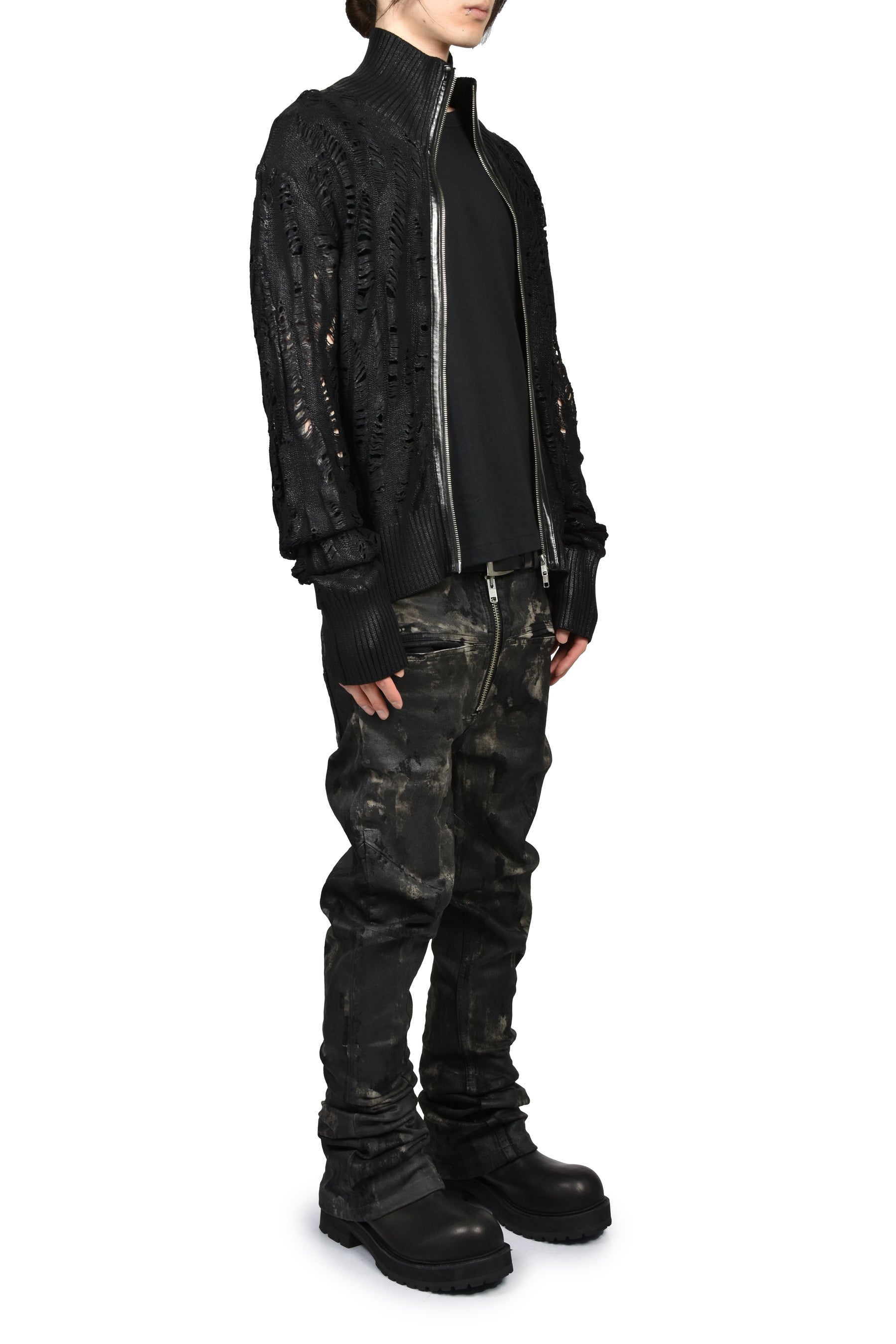 RUSTY WAXED FLARE CUT / RUSTY BLK