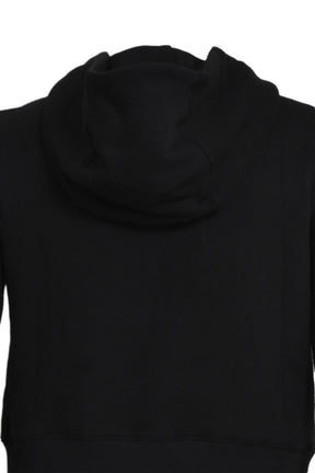 CROPPED HOODIE ZIP-UP / BLK