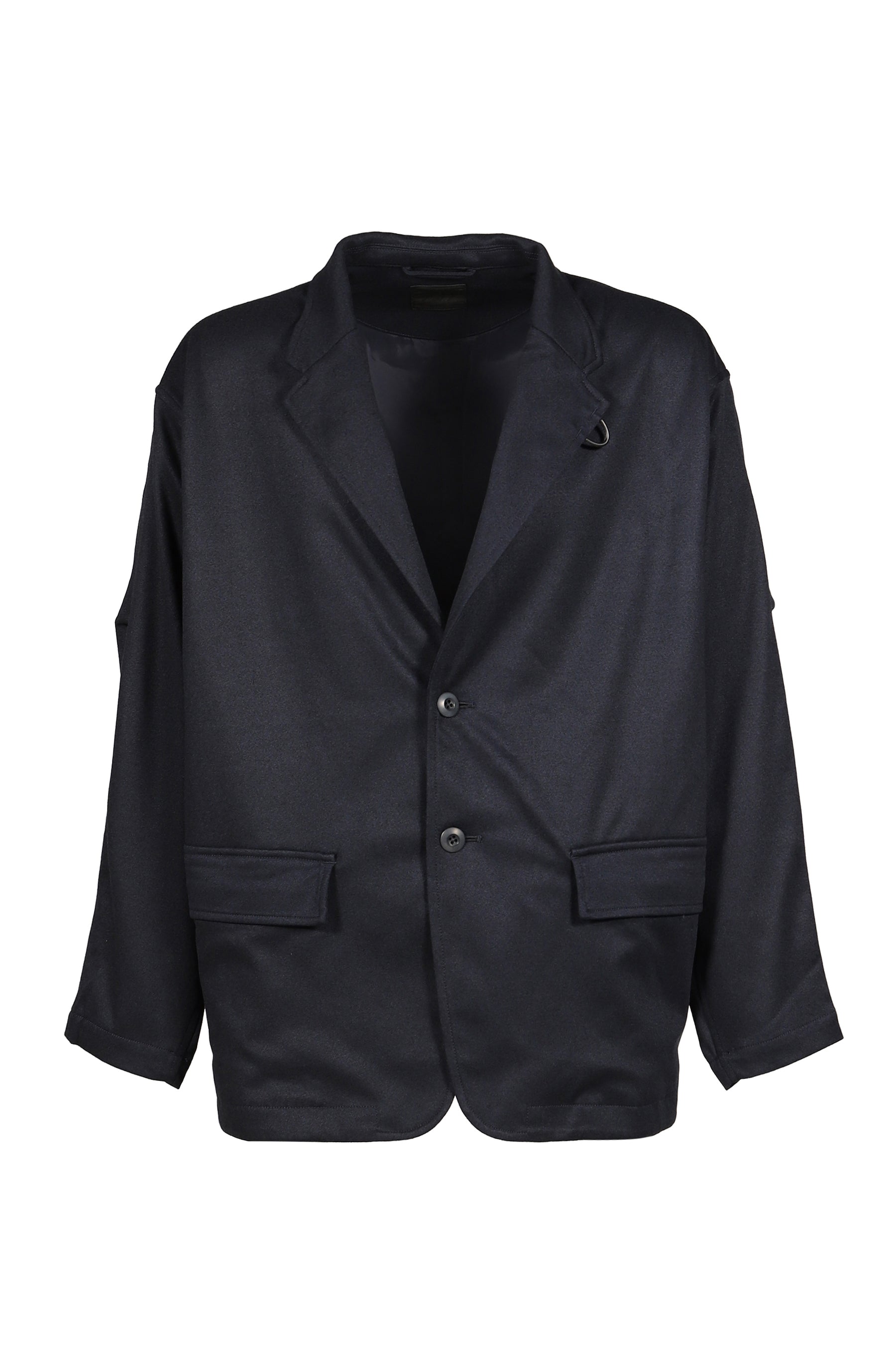 TECH LOOSE 2B JACKET FLANNEL / D.NVY
