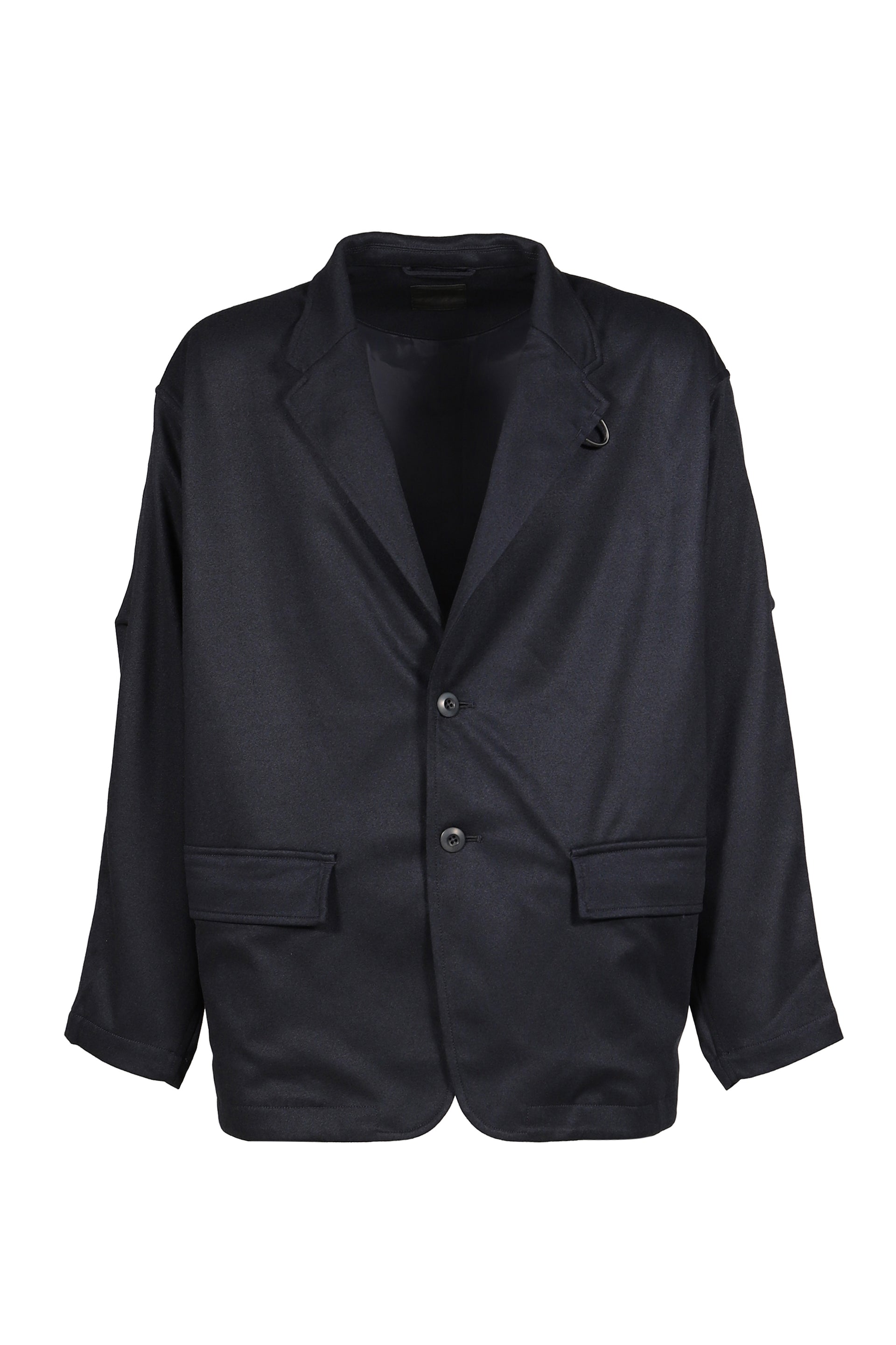 TECH LOOSE 2B JACKET FLANNEL / D.NVY