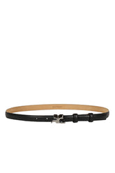 AC LEATHER 15MM BELT / BLACK 