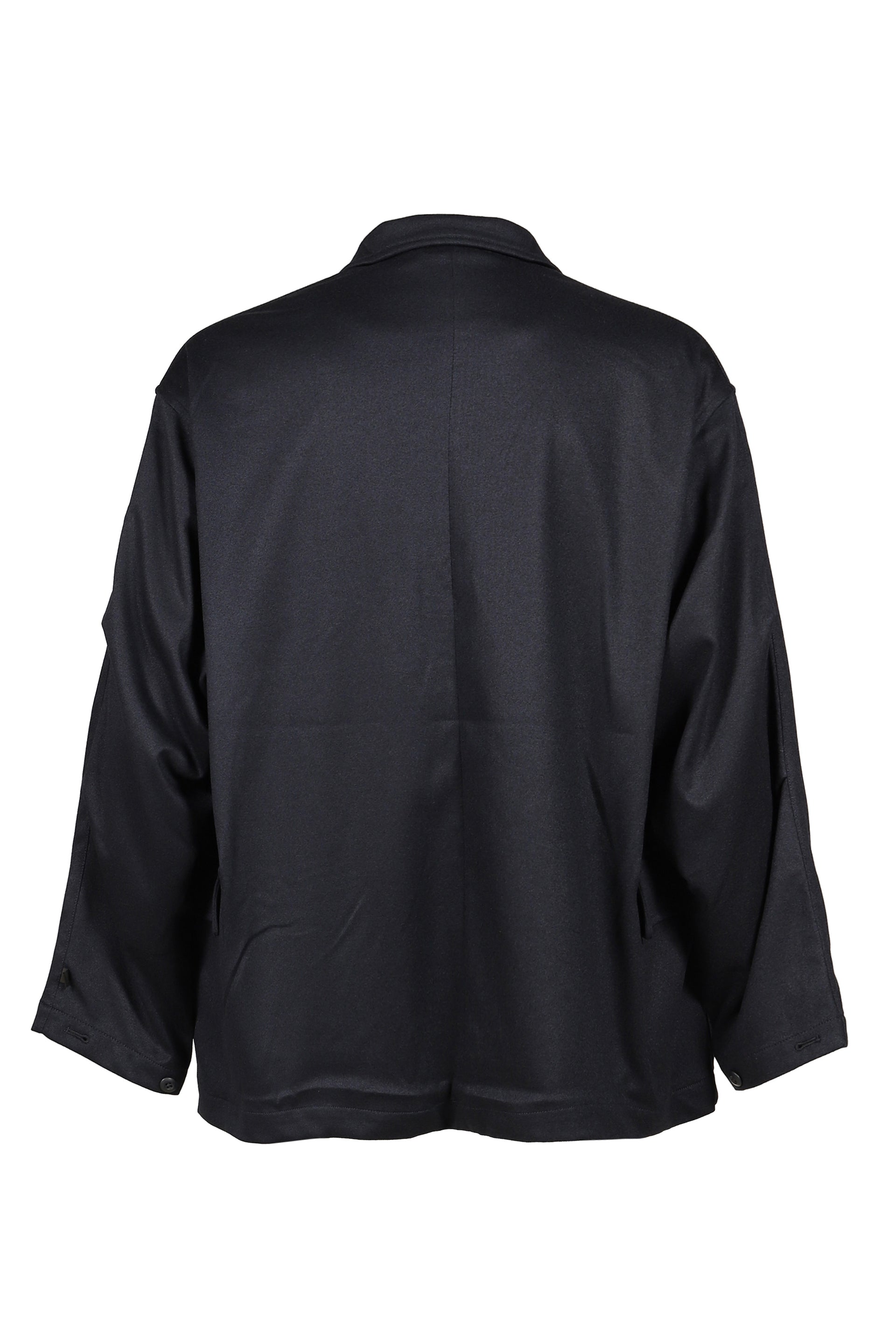 TECH LOOSE 2B JACKET FLANNEL / D.NVY