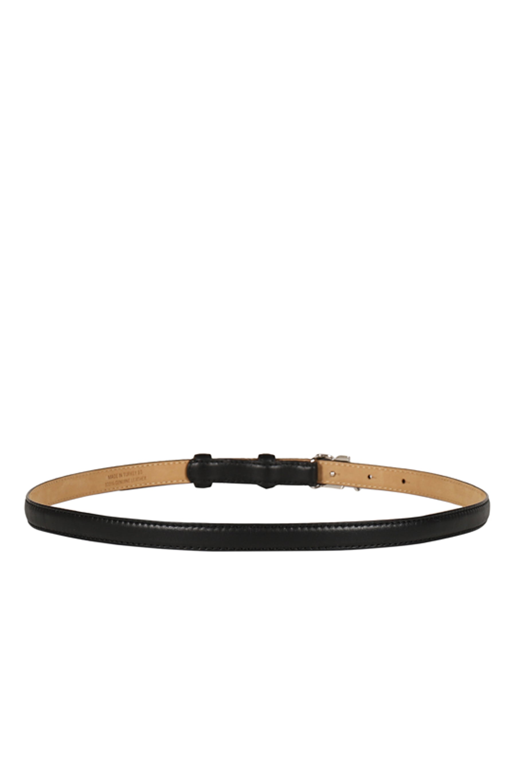 AC LEATHER 15MM BELT / BLACK 