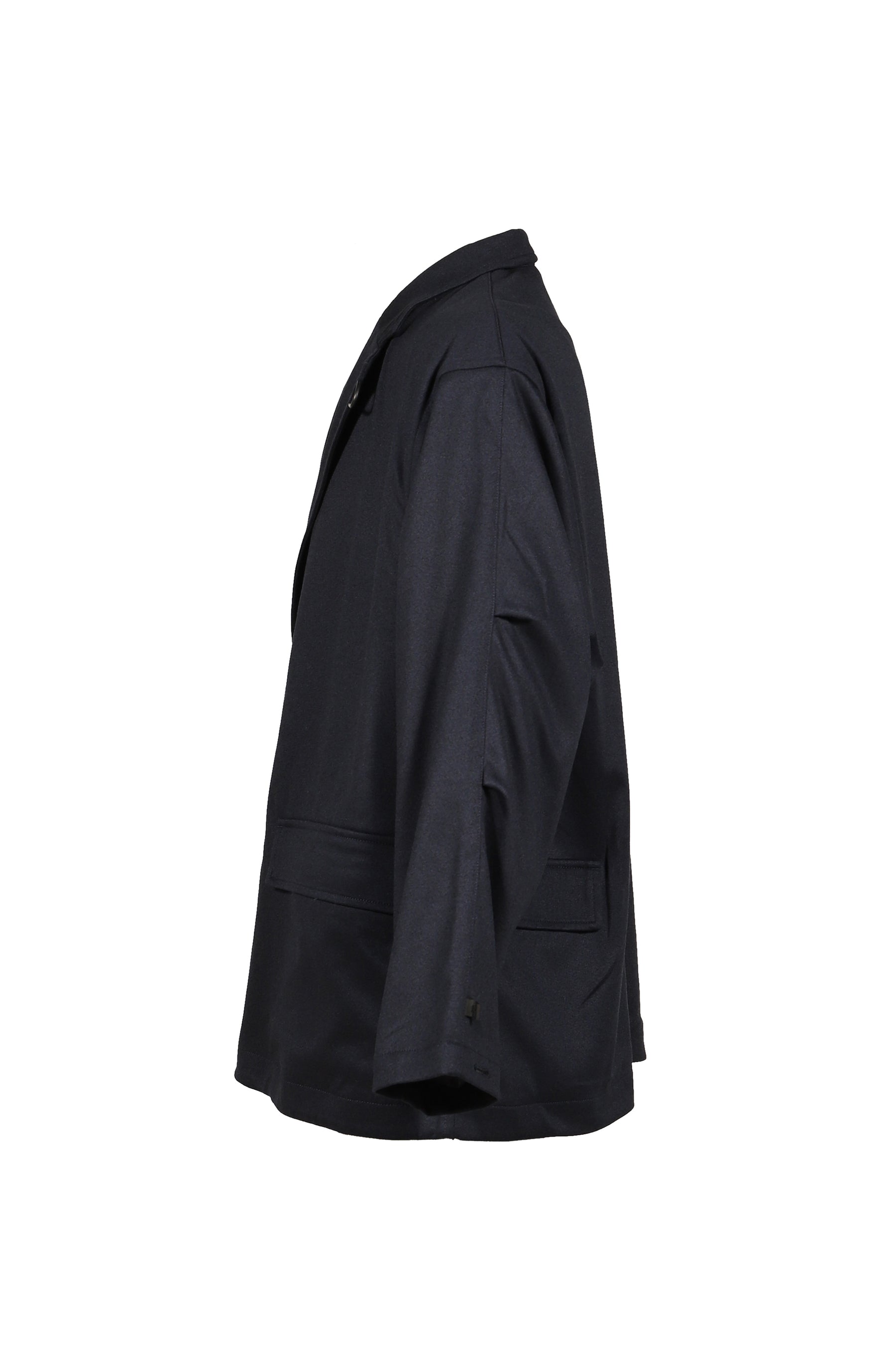 TECH LOOSE 2B JACKET FLANNEL / D.NVY