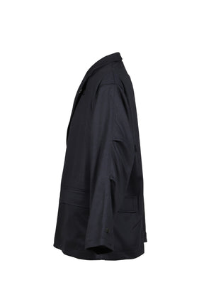 TECH LOOSE 2B JACKET FLANNEL / D.NVY