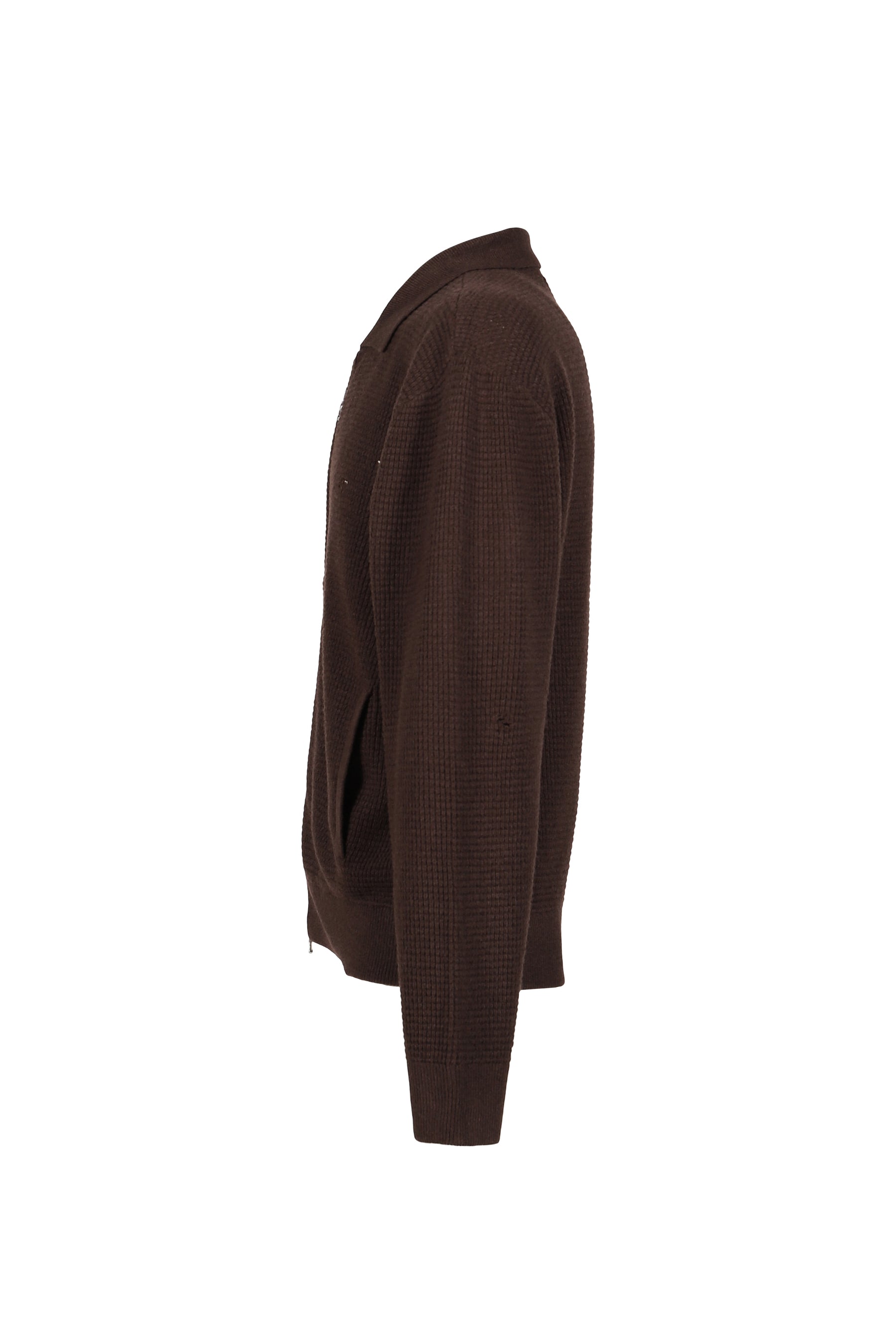 CITIES' ZIP CARDIGAN / ESPRESSO