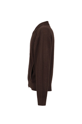 CITIES' ZIP CARDIGAN / ESPRESSO
