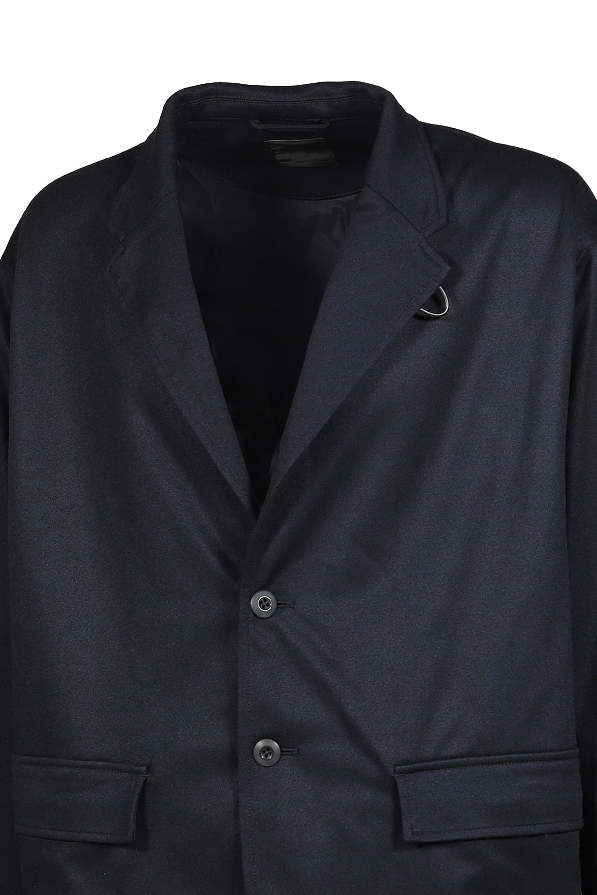 TECH LOOSE 2B JACKET FLANNEL / D.NVY