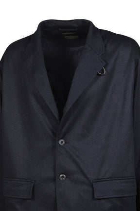 TECH LOOSE 2B JACKET FLANNEL / D.NVY
