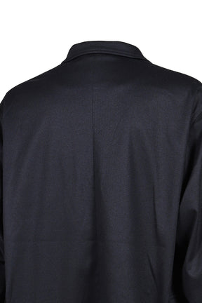 TECH LOOSE 2B JACKET FLANNEL / D.NVY