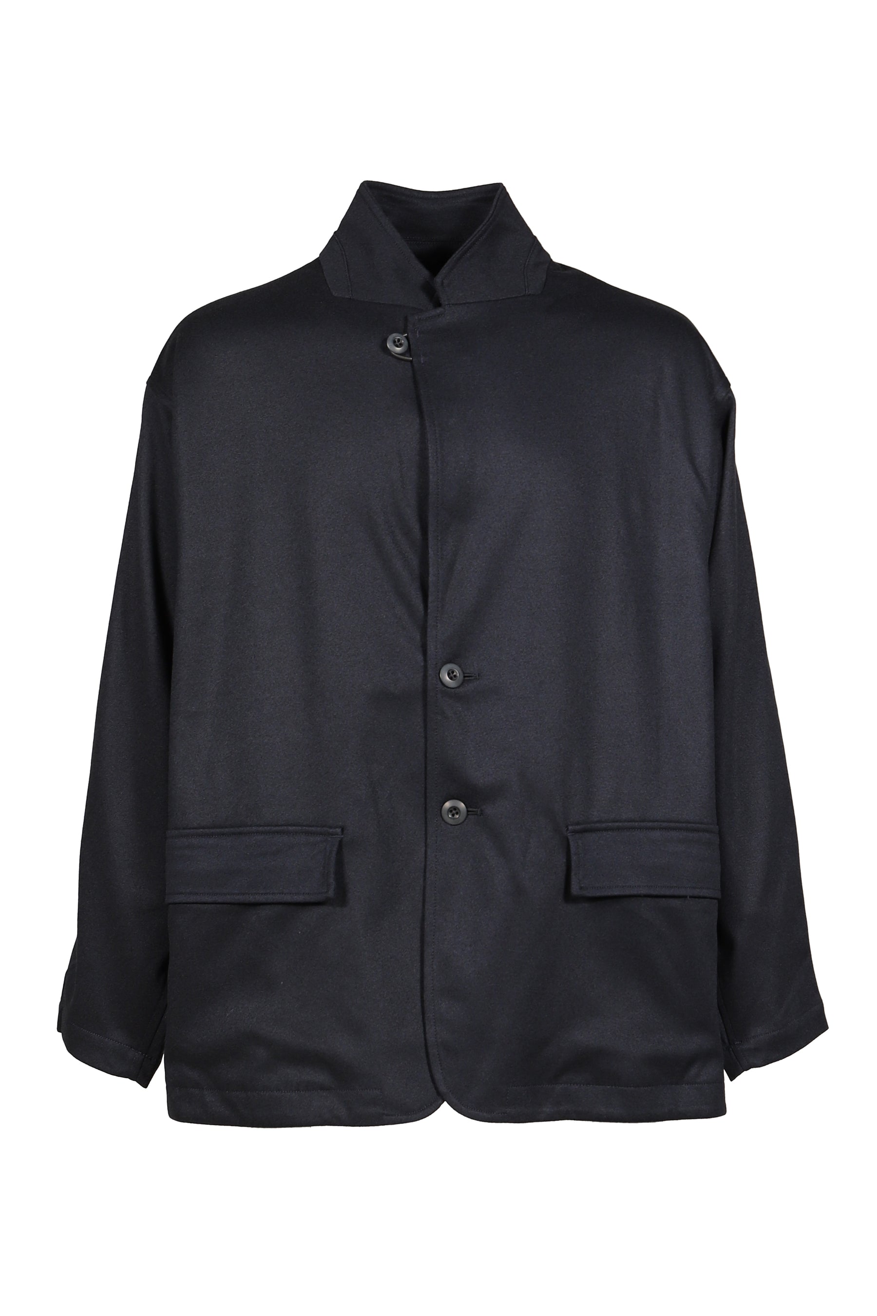 TECH LOOSE 2B JACKET FLANNEL / D.NVY