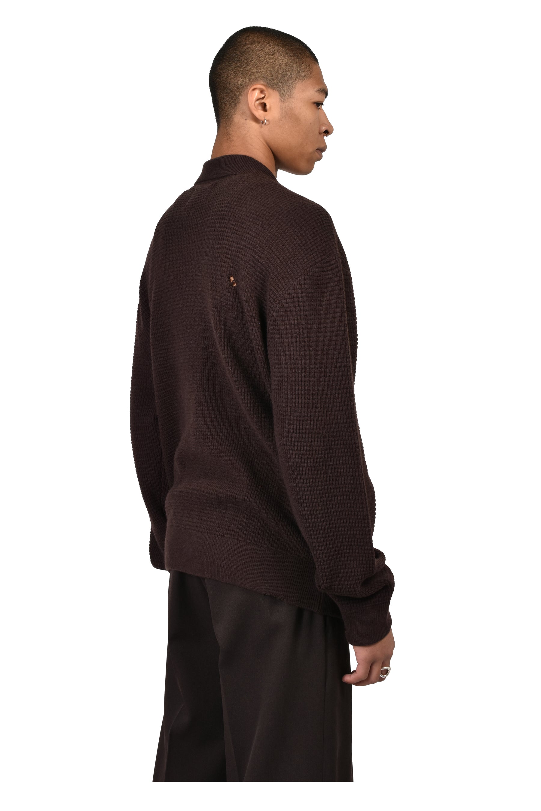 CITIES' ZIP CARDIGAN / ESPRESSO