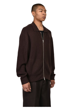 CITIES' ZIP CARDIGAN / ESPRESSO