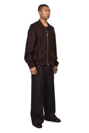 CITIES' ZIP CARDIGAN / ESPRESSO