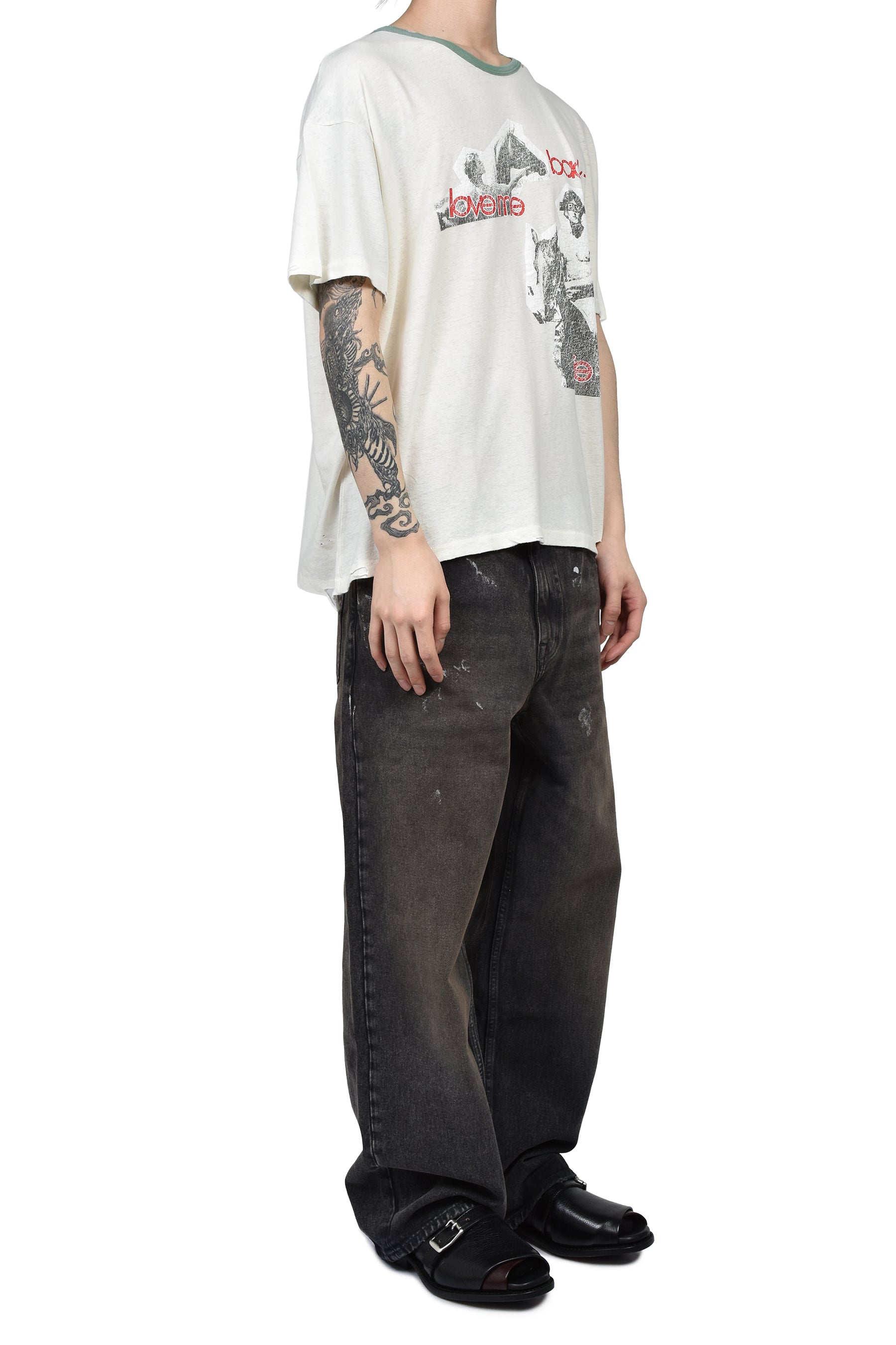 BACK TO LIFE RINGER TEE / WHT