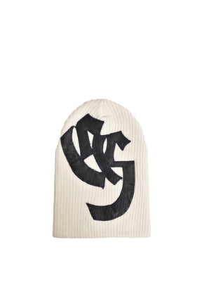 OG  LOGO BEANIE / WHT BLK