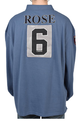 L/S POLO / BLU NVY WASHED BLU
