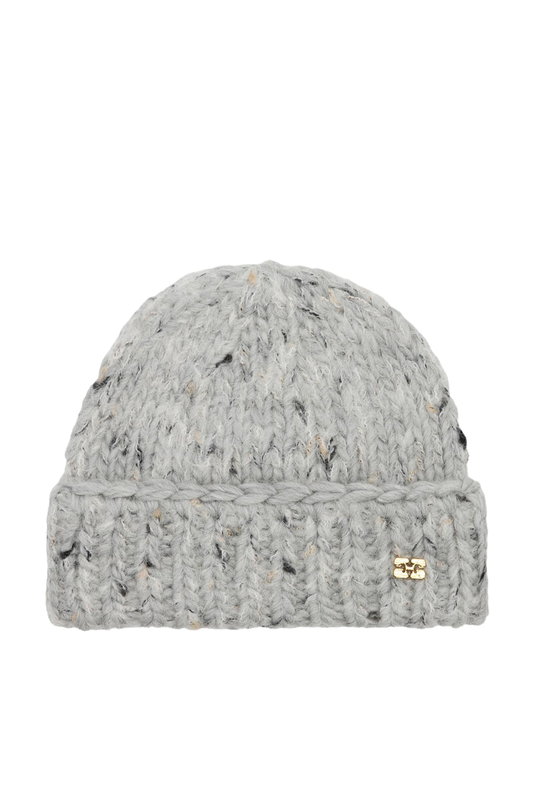 CHUNKY MARLED HANDKNIT BUCKET HAT / P MELANGE