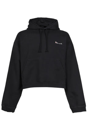 ATHLETIC LOGO HOODIE / BLK