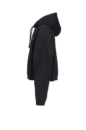 ATHLETIC LOGO HOODIE / BLK