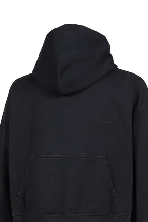 ATHLETIC LOGO HOODIE / BLK