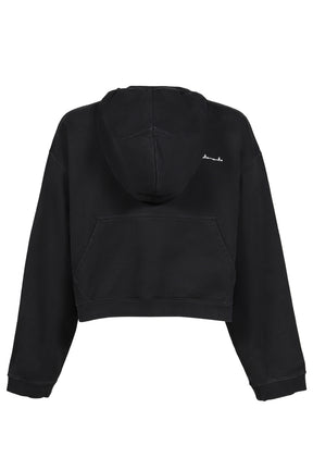 ATHLETIC LOGO HOODIE / BLK