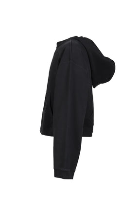 ATHLETIC LOGO HOODIE / BLK