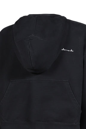 ATHLETIC LOGO HOODIE / BLK
