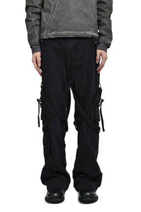 BONDAGE CARGO PANTS 2.0 / BLACK
