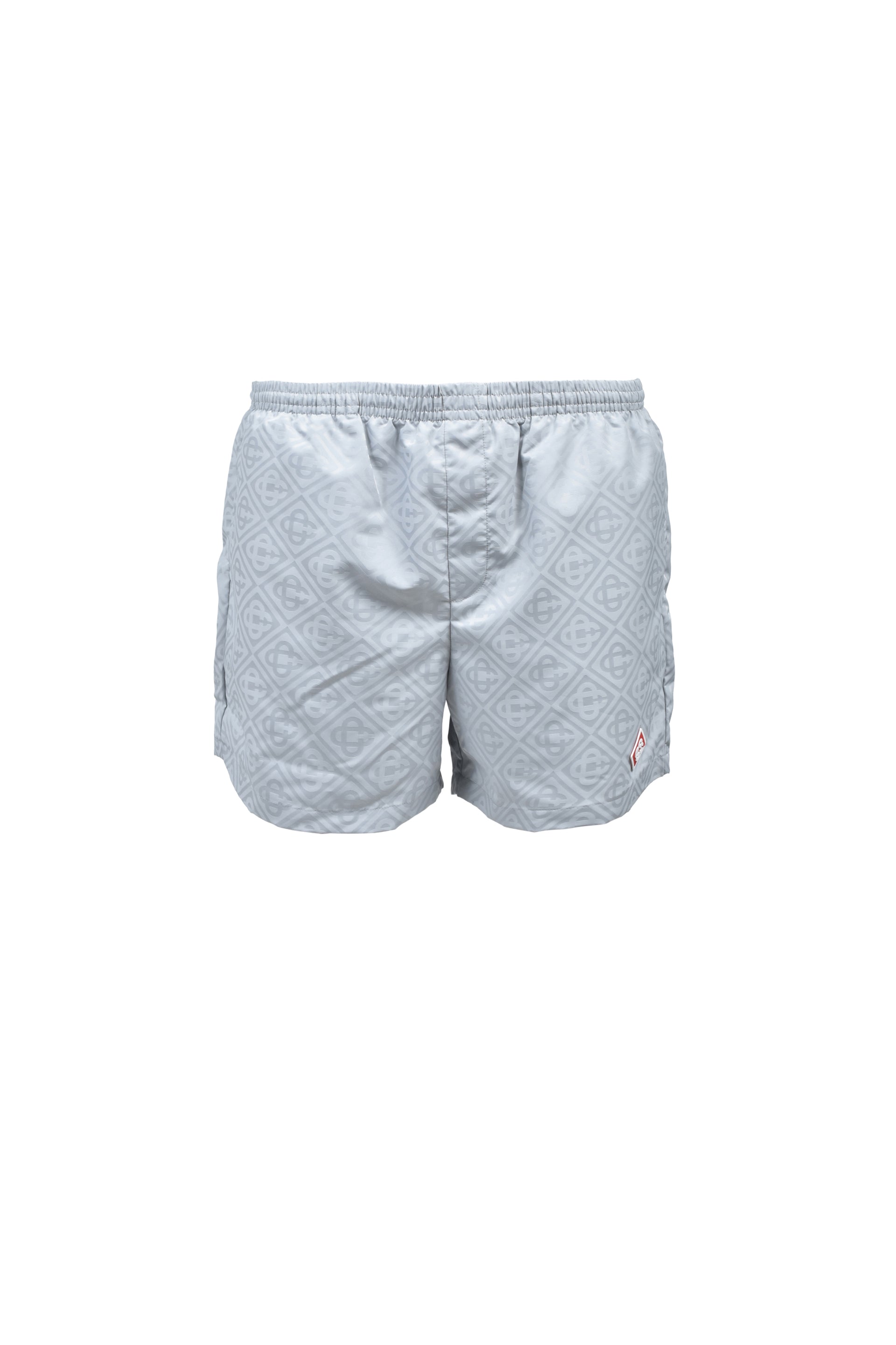 MONOGRAM JACQUARD SWIM SHORTS / GRY