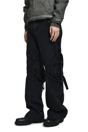 BONDAGE CARGO PANTS 2.0 / BLACK