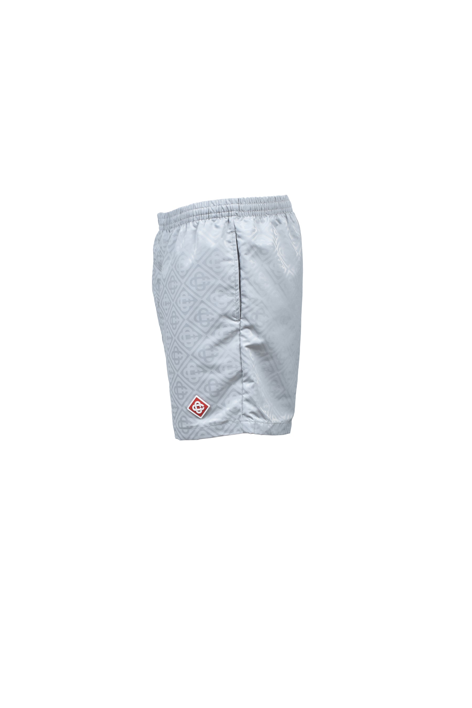 MONOGRAM JACQUARD SWIM SHORTS / GRY