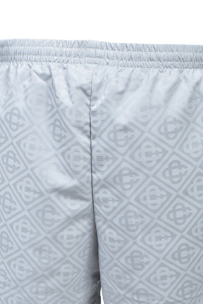 MONOGRAM JACQUARD SWIM SHORTS / GRY