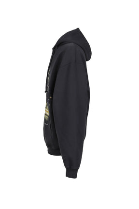 PARIS TOURIST ZIP-UP HOODIE / BLK