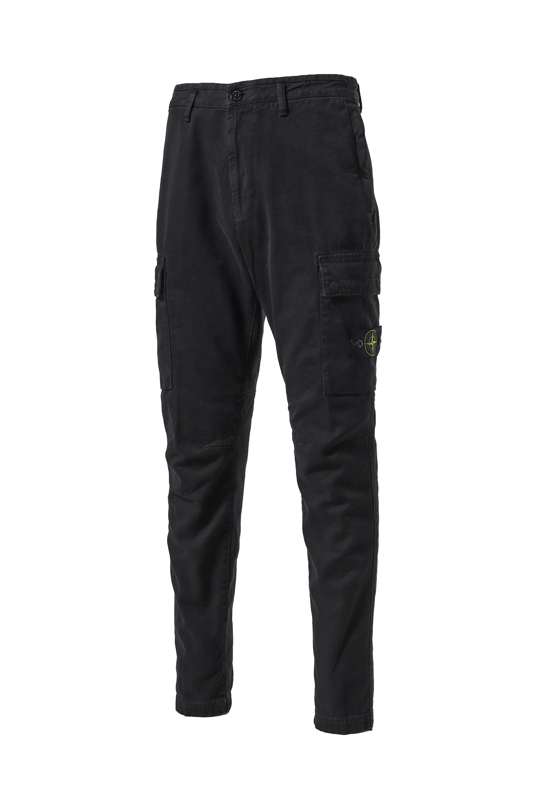 PANAMA COTTON CARGO PANTS / BLK