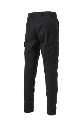 PANAMA COTTON CARGO PANTS / BLK