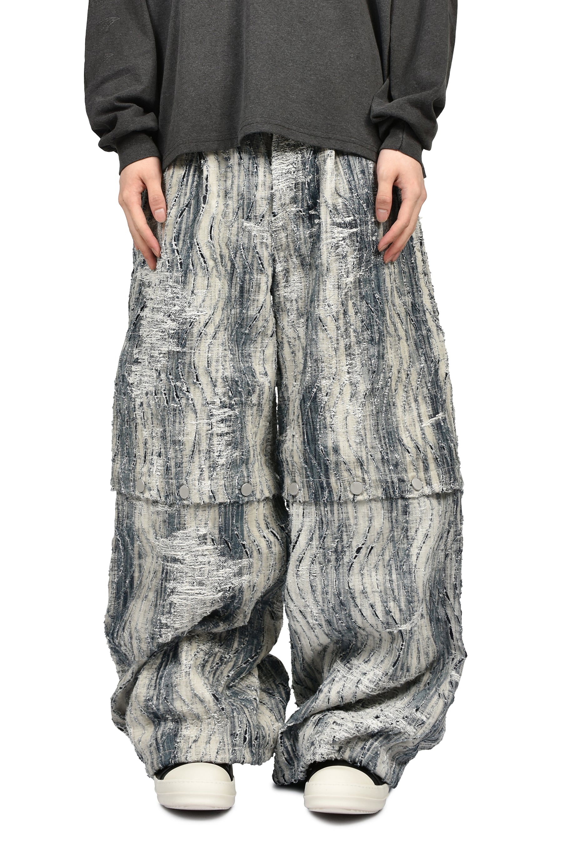 CONVERTIBLE BLEACHED DENIM PANTS (20TH EXCLUSIVE) / IND